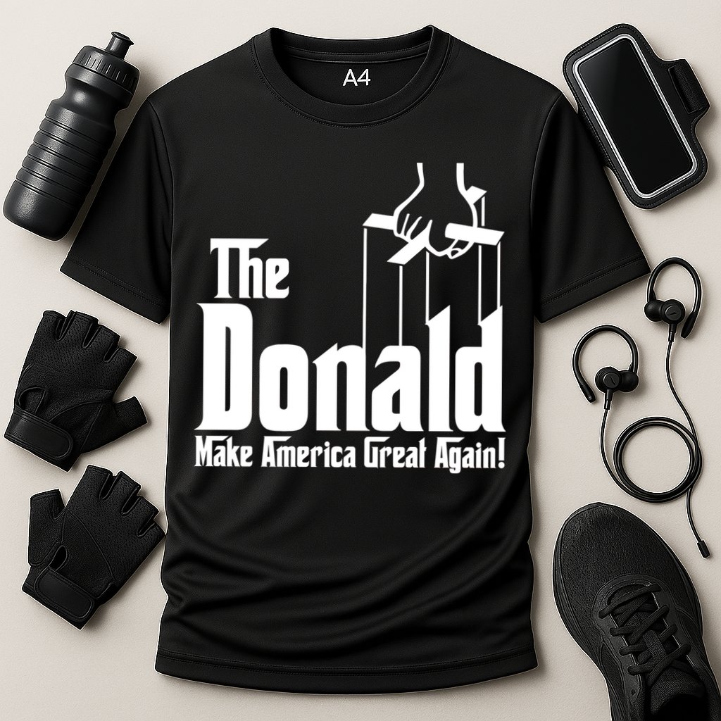 The Donald Make America Great Again! President Trump Spoof Cooling Performance Crew T-Shirt