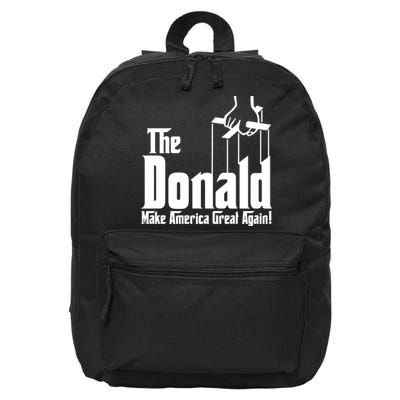 The Donald Make America Great Again! President Trump Spoof 16 in Basic Backpack