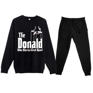 The Donald Make America Great Again! President Trump Spoof Premium Crewneck Sweatsuit Set