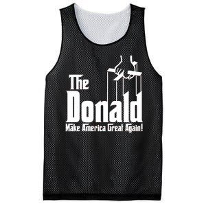 The Donald Make America Great Again! President Trump Spoof Mesh Reversible Basketball Jersey Tank