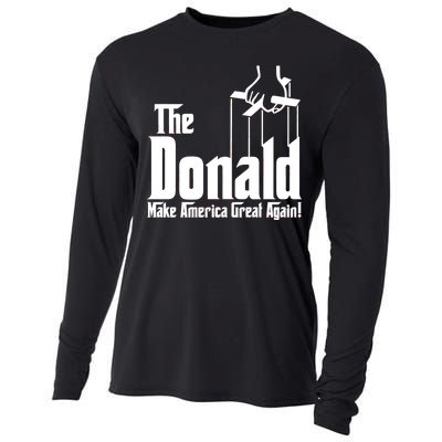 The Donald Make America Great Again! President Trump Spoof Cooling Performance Long Sleeve Crew