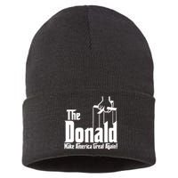 The Donald Make America Great Again! President Trump Spoof Sustainable Knit Beanie