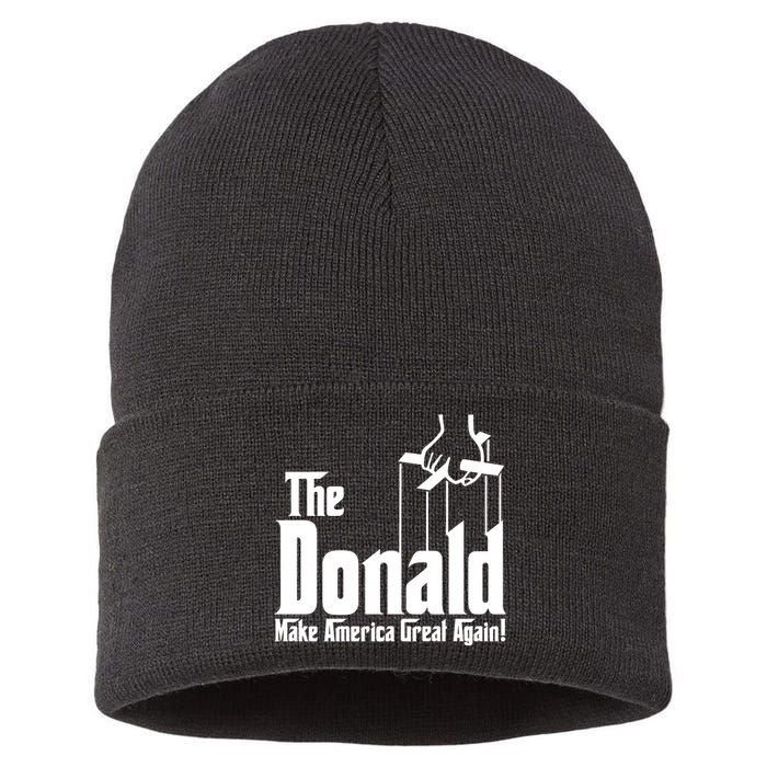 The Donald Make America Great Again! President Trump Spoof Sustainable Knit Beanie