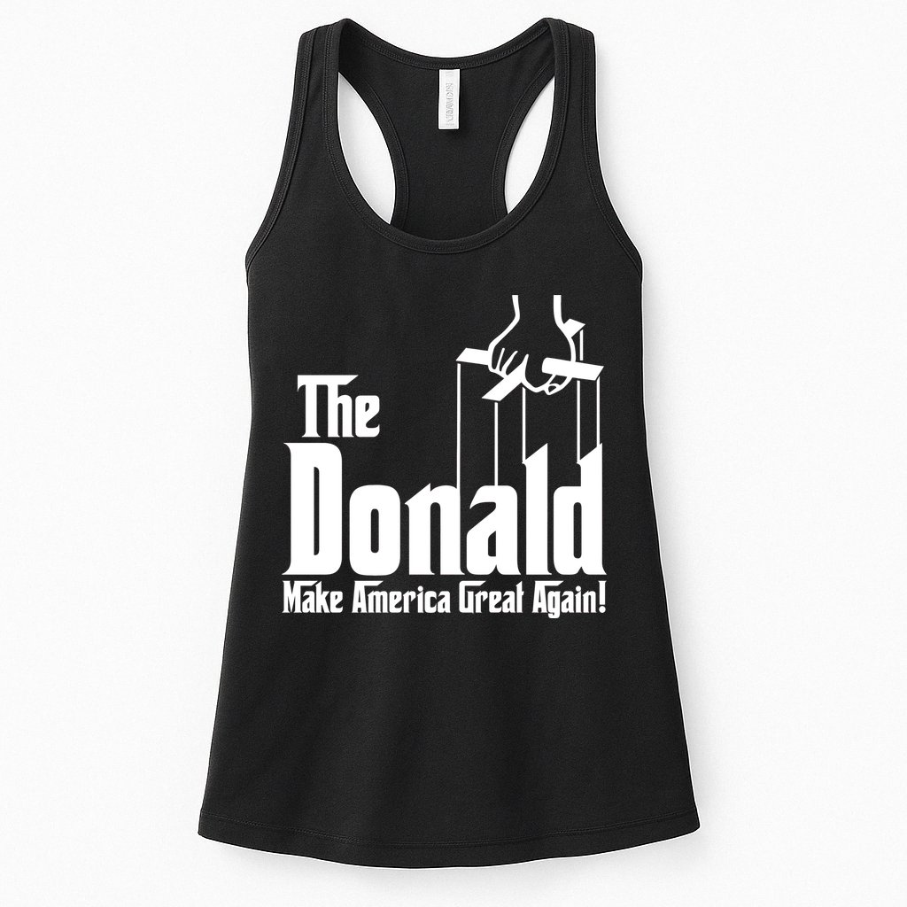 The Donald Make America Great Again! President Trump Spoof Womens Tank Top