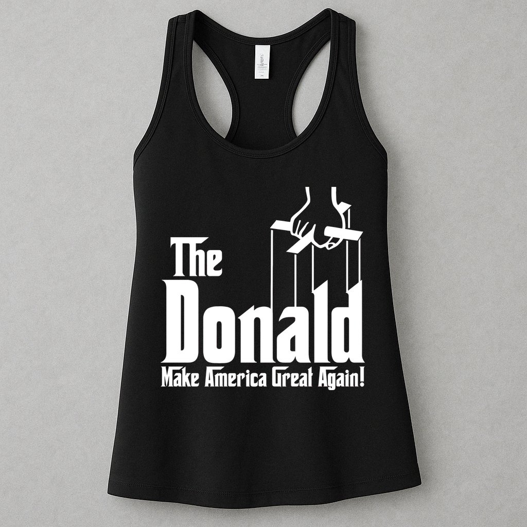 The Donald Make America Great Again! President Trump Spoof Womens Tank Top
