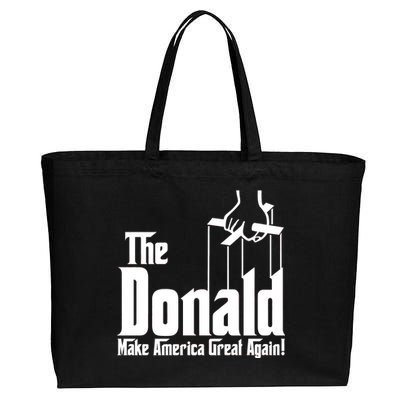 The Donald Make America Great Again! President Trump Spoof Cotton Canvas Jumbo Tote