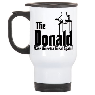 The Donald Make America Great Again! President Trump Spoof Stainless Steel Travel Mug