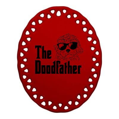 The Doodfather Doodle Dad Ceramic Oval Ornament