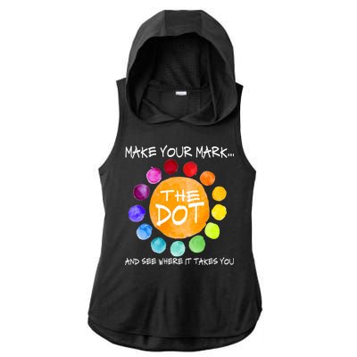 The Dot - Make Your Mark  Ladies PosiCharge Tri-Blend Wicking Draft Hoodie Tank