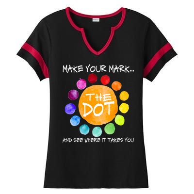 The Dot - Make Your Mark  Ladies Halftime Notch Neck Tee