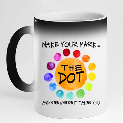 The Dot - Make Your Mark  11oz Black Color Changing Mug