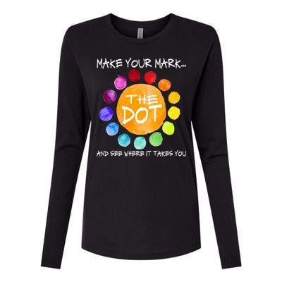 The Dot - Make Your Mark  Womens Cotton Relaxed Long Sleeve T-Shirt