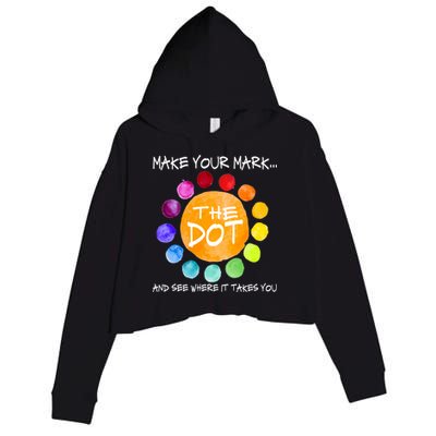 The Dot - Make Your Mark  Crop Fleece Hoodie