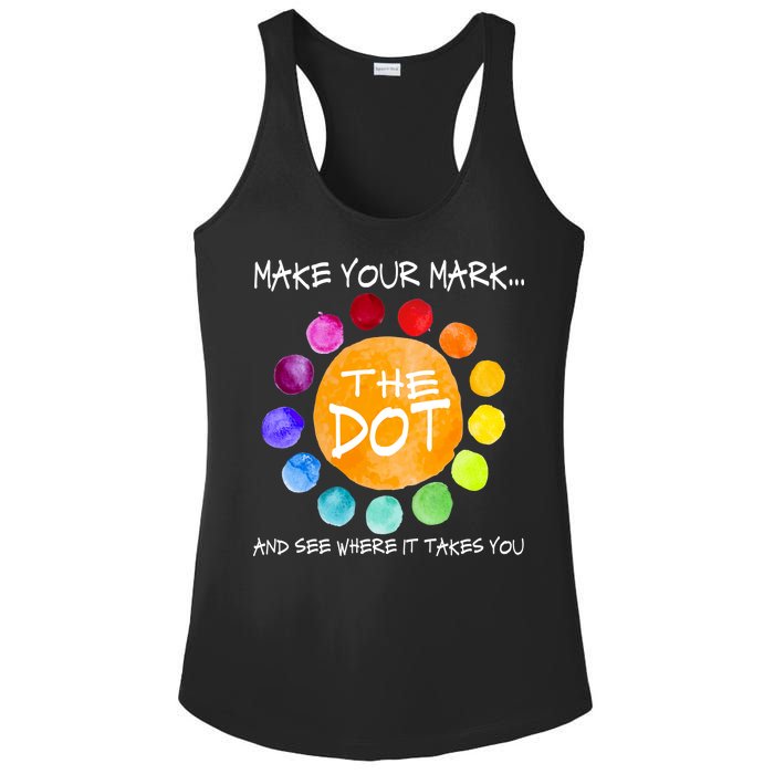 The Dot - Make Your Mark  Ladies PosiCharge Competitor Racerback Tank