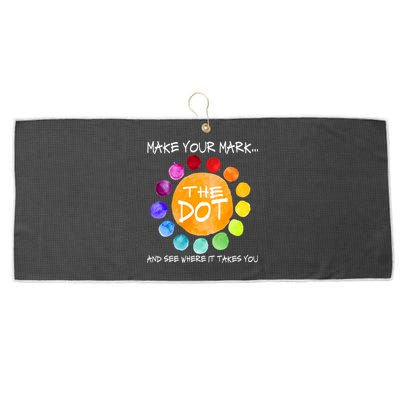 The Dot - Make Your Mark  Large Microfiber Waffle Golf Towel