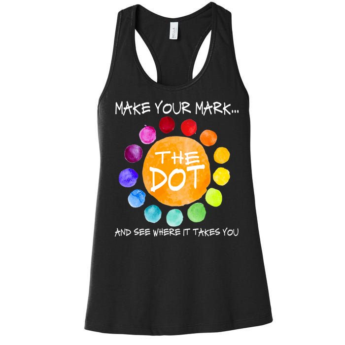 The Dot - Make Your Mark  Women's Racerback Tank