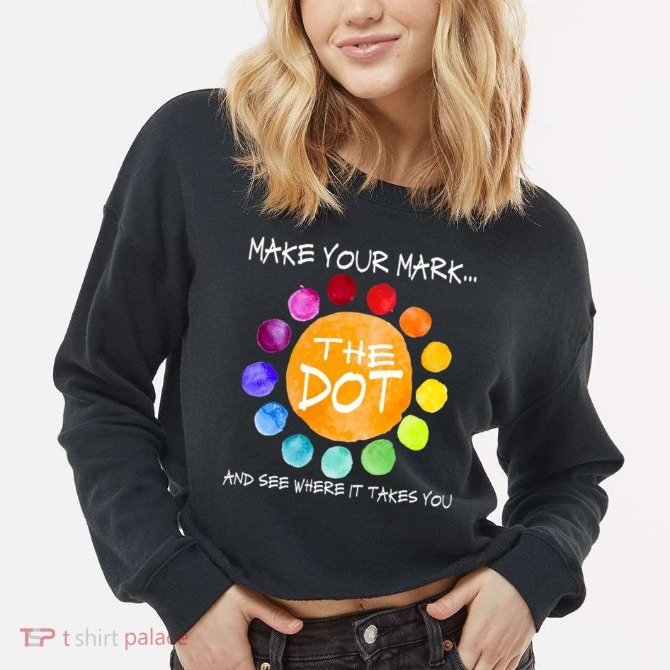 The Dot - Make Your Mark  Cropped Pullover Crew