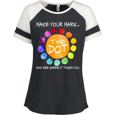 The Dot - Make Your Mark  Enza Ladies Jersey Colorblock Tee