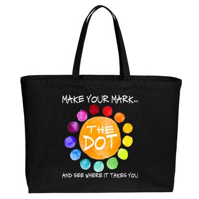 The Dot - Make Your Mark  Cotton Canvas Jumbo Tote