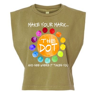 The Dot - Make Your Mark  Garment-Dyed Women's Muscle Tee