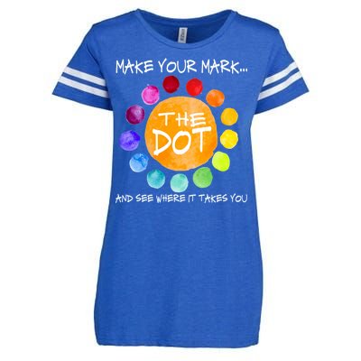 The Dot - Make Your Mark  Enza Ladies Jersey Football T-Shirt