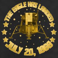 The Eagle Has Landed July 20 1969 7 Panel Mesh Trucker Snapback Hat