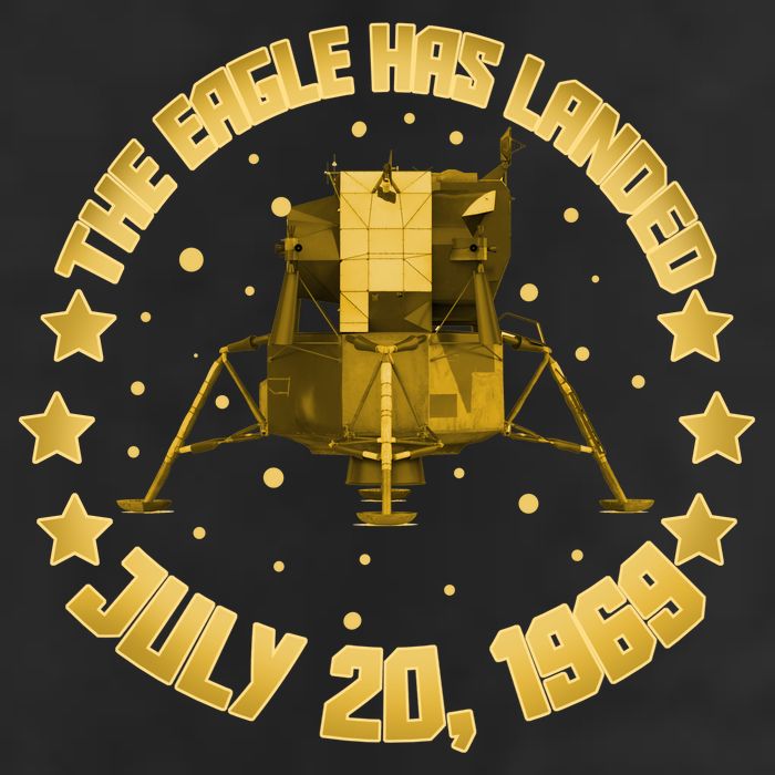 The Eagle Has Landed July 20 1969 7 Panel Mesh Trucker Snapback Hat