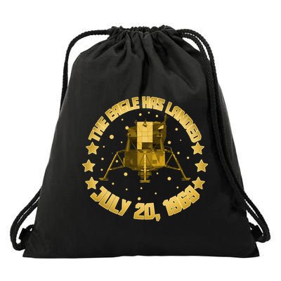The Eagle Has Landed July 20 1969 Drawstring Bag