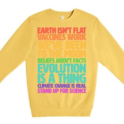 The Earth Isn't Flat Stand Up For Science Premium Crewneck Sweatshirt