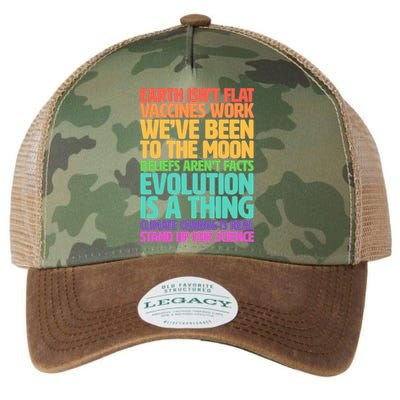The Earth Isn't Flat Stand Up For Science Legacy Tie Dye Trucker Hat