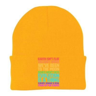 The Earth Isn't Flat Stand Up For Science Knit Cap Winter Beanie