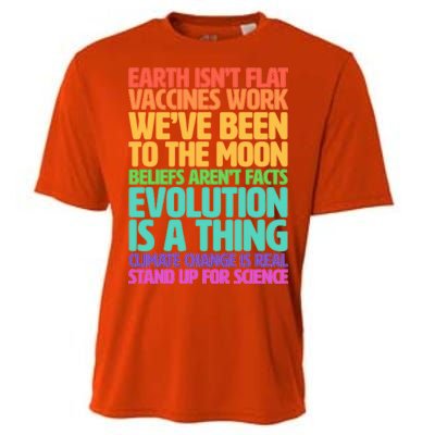 The Earth Isn't Flat Stand Up For Science Cooling Performance Crew T-Shirt