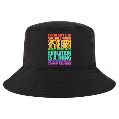 The Earth Isn't Flat Stand Up For Science Cool Comfort Performance Bucket Hat