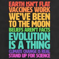 The Earth Isn't Flat Stand Up For Science Garment-Dyed Fleece Hoodie