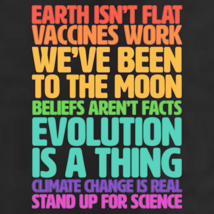 The Earth Isn't Flat Stand Up For Science Garment-Dyed Fleece Hoodie