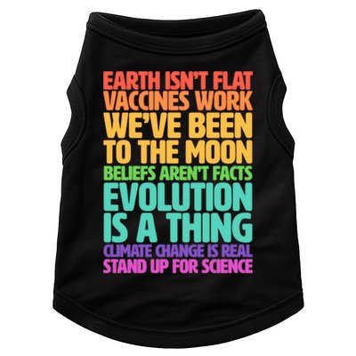 The Earth Isn't Flat Stand Up For Science Doggie Tank