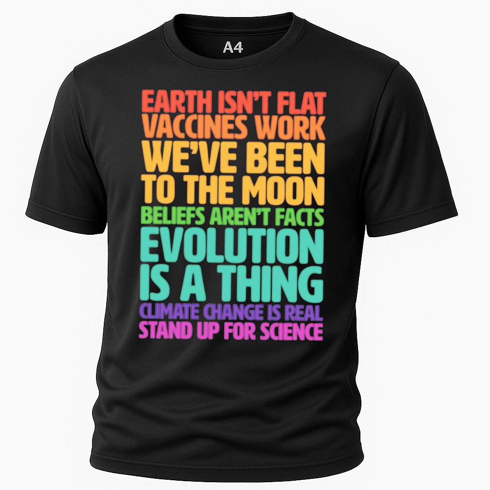 The Earth Isn't Flat Stand Up For Science Performance Shirt