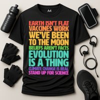 The Earth Isn't Flat Stand Up For Science Performance Shirt