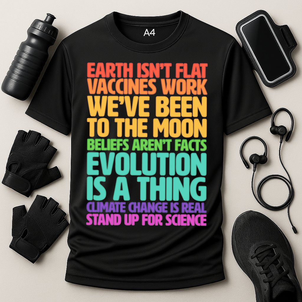 The Earth Isn't Flat Stand Up For Science Performance Shirt