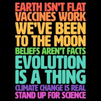 The Earth Isn't Flat Stand Up For Science Apron