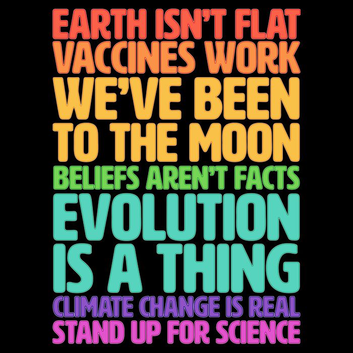 The Earth Isn't Flat Stand Up For Science Apron