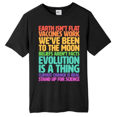 The Earth Isn't Flat Stand Up For Science Tall Fusion ChromaSoft Performance T-Shirt