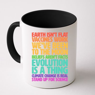 The Earth Isn't Flat Stand Up For Science Mug