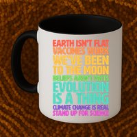 The Earth Isn't Flat Stand Up For Science Mug