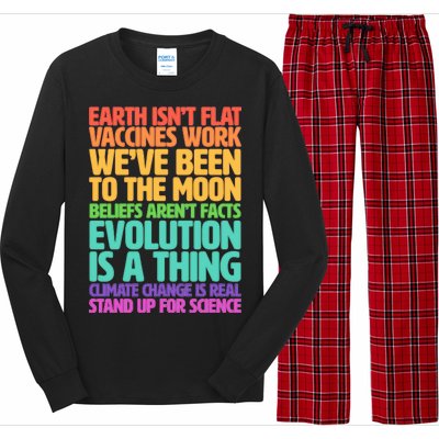 The Earth Isn't Flat Stand Up For Science Long Sleeve Pajama Set