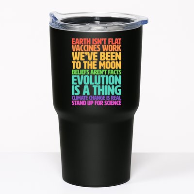 The Earth Isn't Flat Stand Up For Science Tumbler