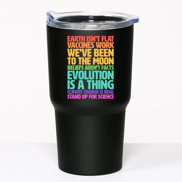 The Earth Isn't Flat Stand Up For Science Tumbler