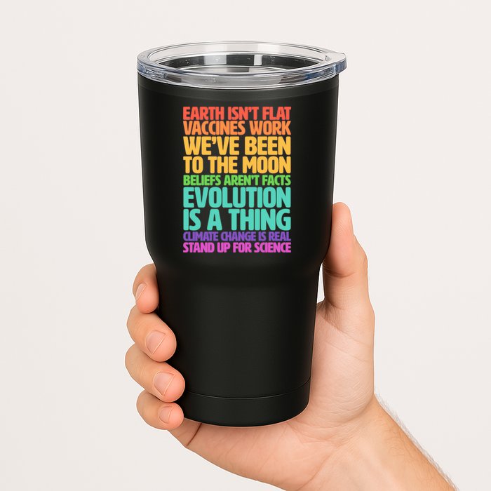 The Earth Isn't Flat Stand Up For Science Tumbler