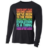 The Earth Isn't Flat Stand Up For Science Cooling Performance Long Sleeve Crew