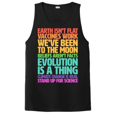 The Earth Isn't Flat Stand Up For Science PosiCharge Competitor Tank